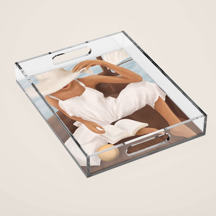 Summer Reading I Acrylic Tray Gallery Image 1