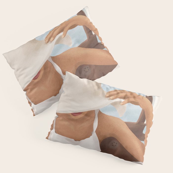 Summer Reading I Pillow Sham Gallery Image 1