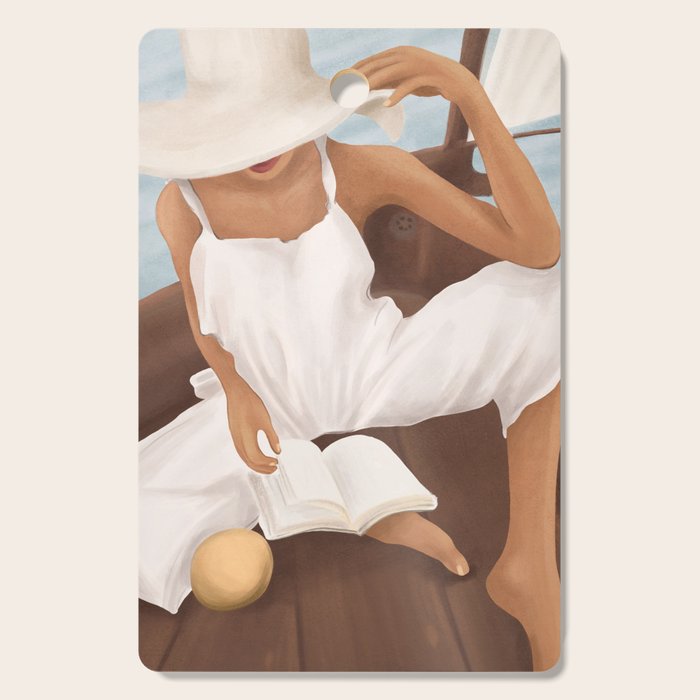 Summer Reading I Cutting Board Gallery Image 1