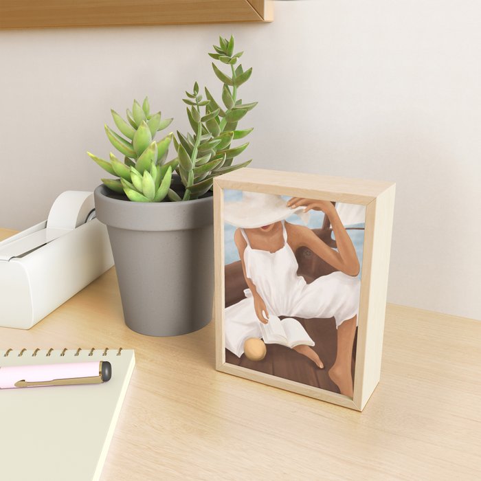 Summer Reading I Mini Art Print Gallery Image 2