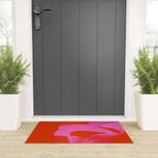 abstract pink orange minimal - imagine 3 Welcome Mat Gallery Image 3