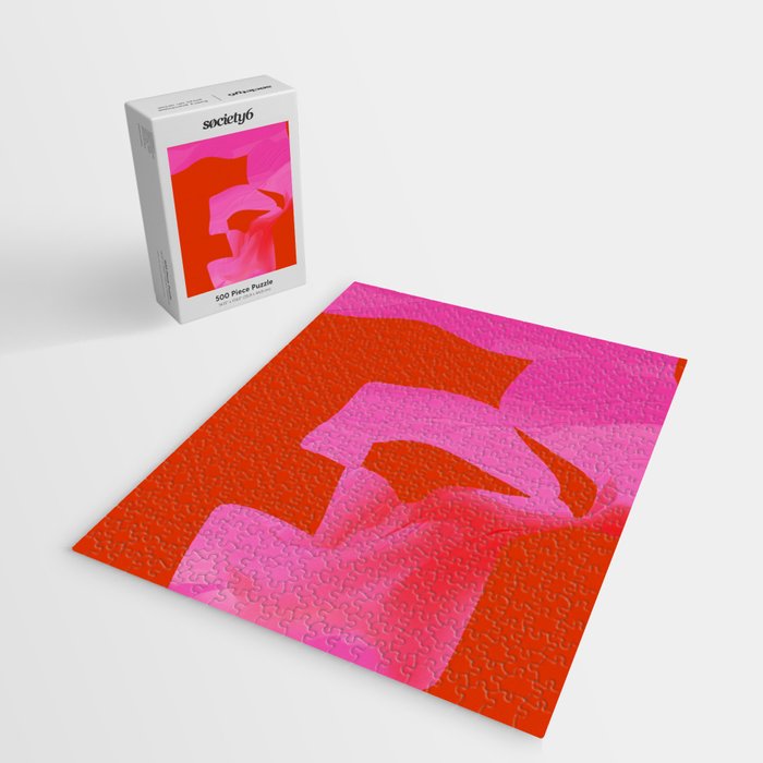 abstract pink orange minimal - imagine 3 Jigsaw Puzzle Gallery Image 2