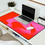 abstract pink orange minimal - imagine 3 Desk Mat Gallery Image 2