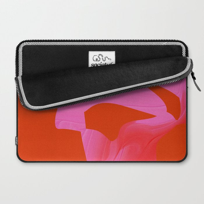 abstract pink orange minimal - imagine 3 Laptop Sleeve Gallery Image 2