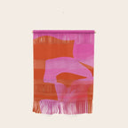 abstract pink orange minimal - imagine 3 Wall Hanging Gallery Image 1