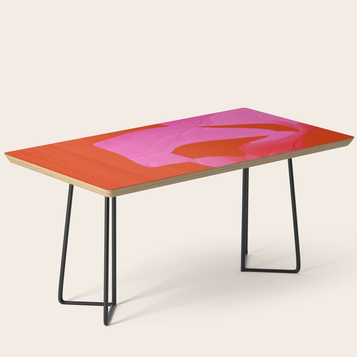 abstract pink orange minimal - imagine 3 Coffee Table Gallery Image 1
