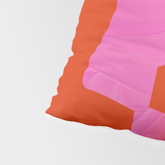 abstract pink orange minimal - imagine 3 Pillow Sham Gallery Image 4