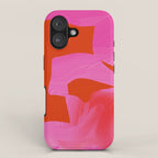 abstract pink orange minimal - imagine 3 iPhone Case Gallery Image 1
