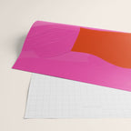 abstract pink orange minimal - imagine 3 Wrapping Paper Gallery Image 2