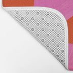 abstract pink orange minimal - imagine 3 Bath Mat Gallery Image 2