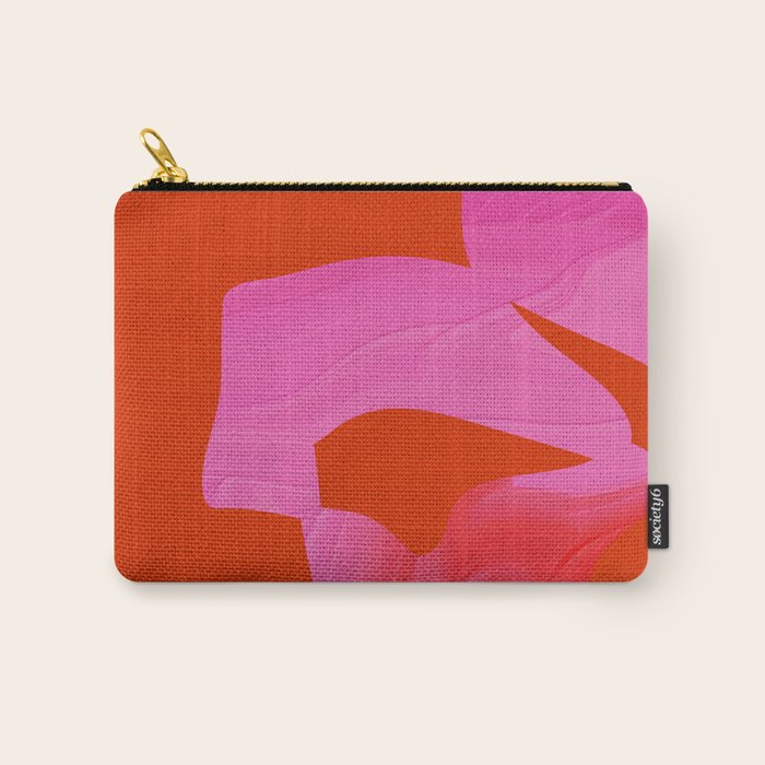 abstract pink orange minimal - imagine 3 Carry All Pouch Gallery Image 1