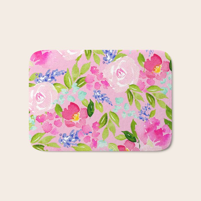 English Cottage Garden Bath Mat Gallery Image 1