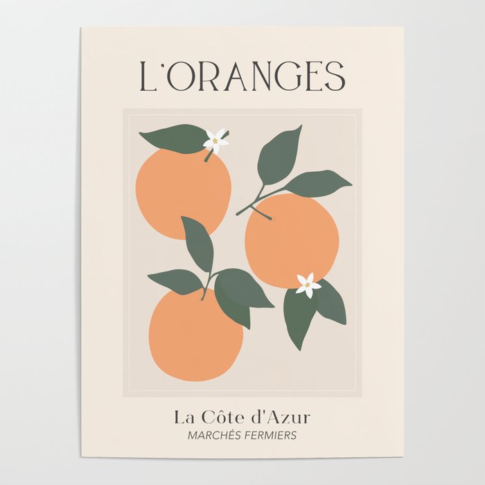 L'Oranges Fruit Market France Poster Gallery Image 1