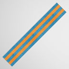 STRIPES - 005 - blue and orange Table Runner Gallery Image 3