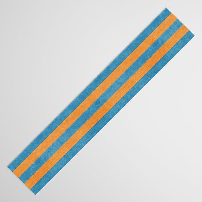 STRIPES - 005 - blue and orange Table Runner Gallery Image 3