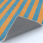 STRIPES - 005 - blue and orange Rug Gallery Image 4