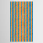 STRIPES - 005 - blue and orange Tablecloth Gallery Image 2
