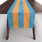 STRIPES - 005 - blue and orange Table Runner Gallery Image 1
