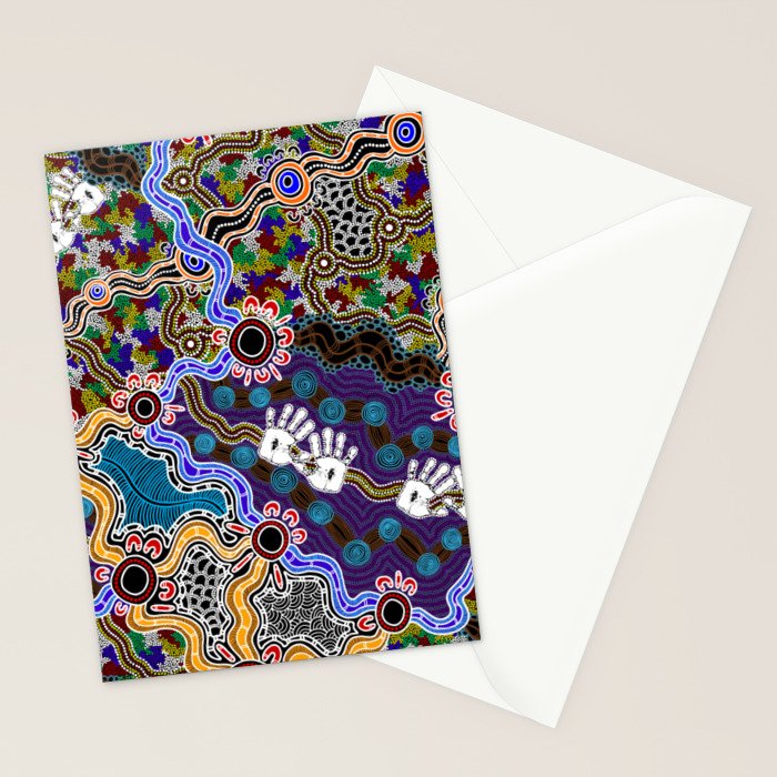 Authentic Aboriginal Art - Discovering Your Dreams Stationery Card Gallery Image 2