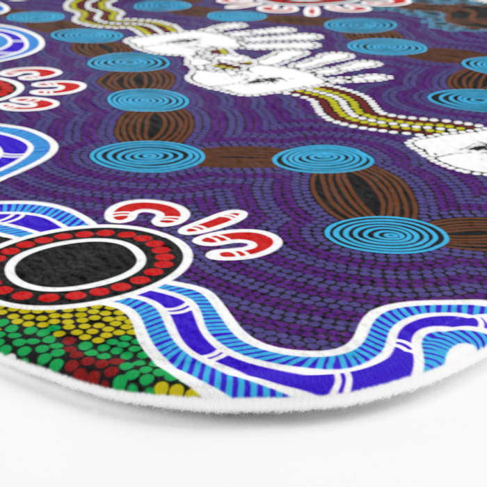 Authentic Aboriginal Art - Discovering Your Dreams Bath Mat Gallery Image 3