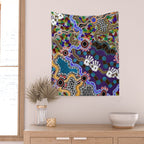 Authentic Aboriginal Art - Discovering Your Dreams Wall Tapestry Gallery Image 2