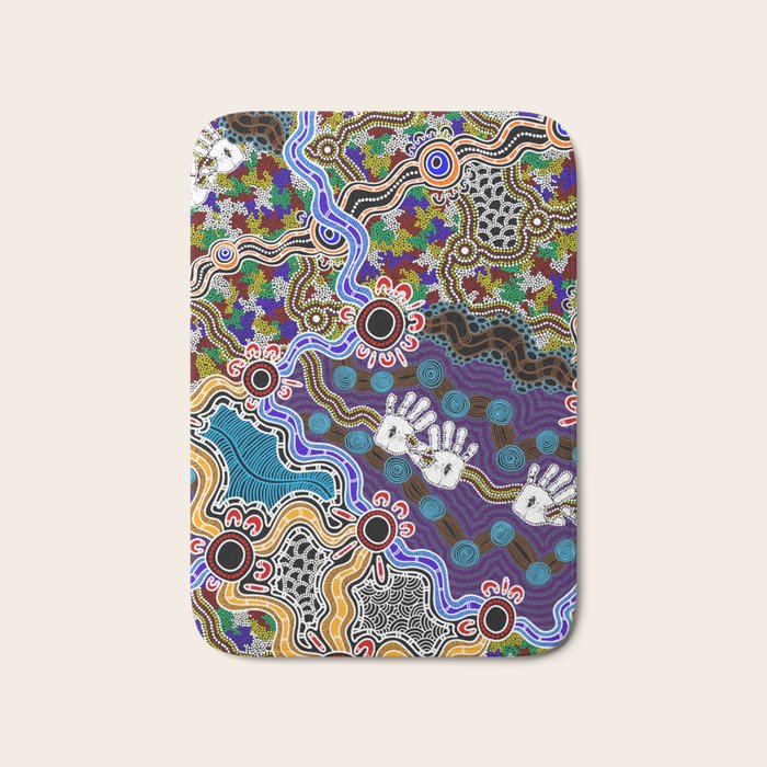 Authentic Aboriginal Art - Discovering Your Dreams Bath Mat Gallery Image 1