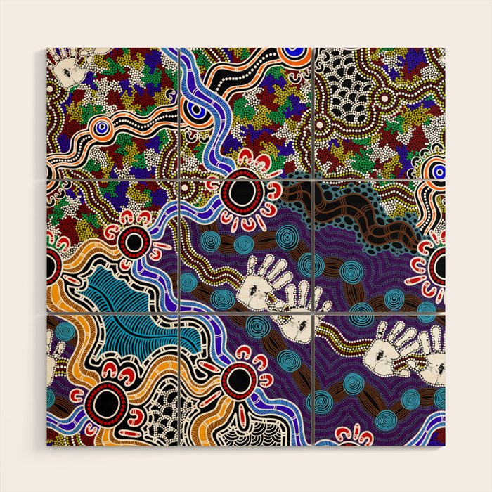 Authentic Aboriginal Art - Discovering Your Dreams Wood Wall Art Gallery Image 1