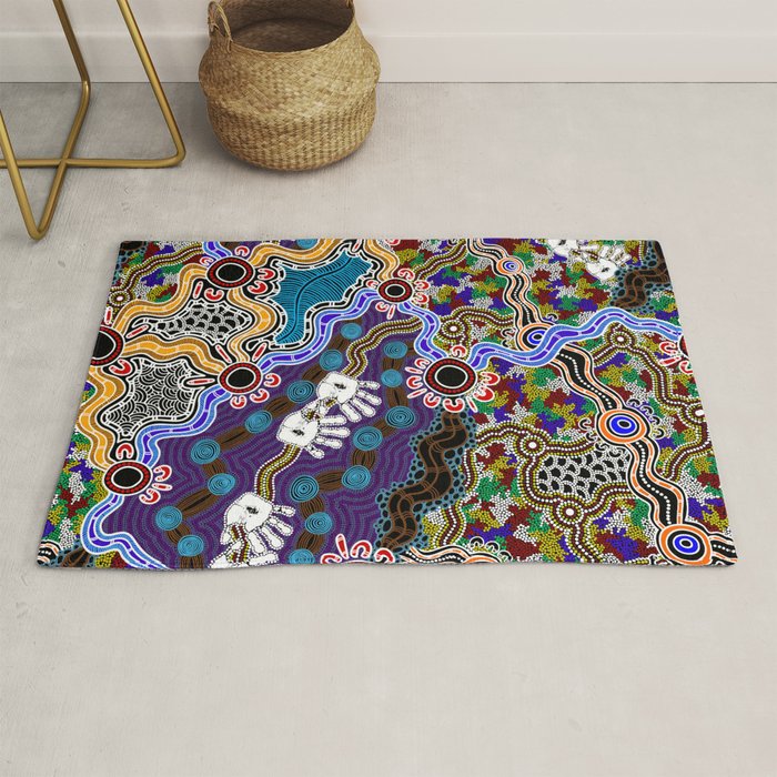 Authentic Aboriginal Art - Discovering Your Dreams Rug Gallery Image 1