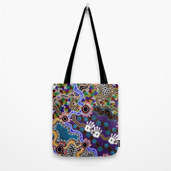 Authentic Aboriginal Art - Discovering Your Dreams Tote Bag Gallery Image 2