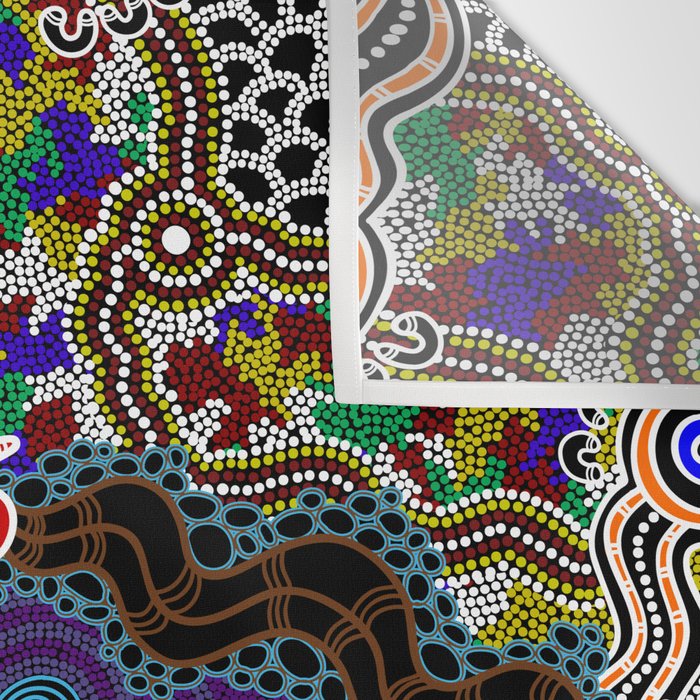 Authentic Aboriginal Art - Discovering Your Dreams Wall Tapestry Gallery Image 3