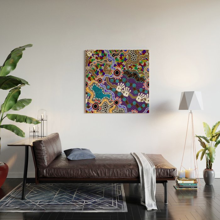 Authentic Aboriginal Art - Discovering Your Dreams Wood Wall Art Gallery Image 2