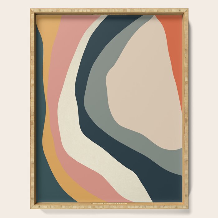 Plentiful - Modern Art Print Serving Tray Gallery Image 1