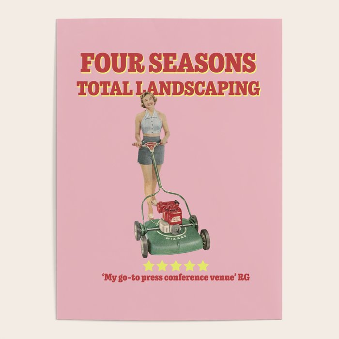 Four Seasons Total Landscaping (Pink) Poster Gallery Image 1