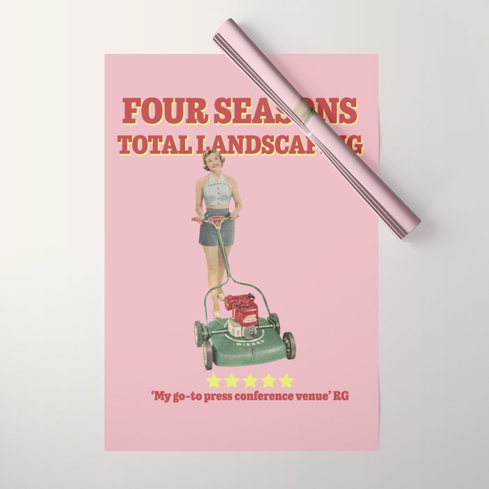 Four Seasons Total Landscaping (Pink) Wrapping Paper Gallery Image 1