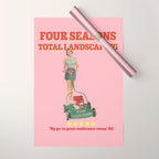 Four Seasons Total Landscaping (Pink) Wrapping Paper Gallery Image 1