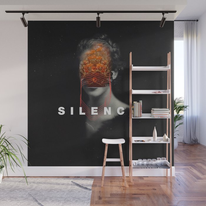Silence Wall Mural Gallery Image 1