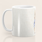 Peter the rabbit beige linen textured background Coffee Mug Gallery Image 3