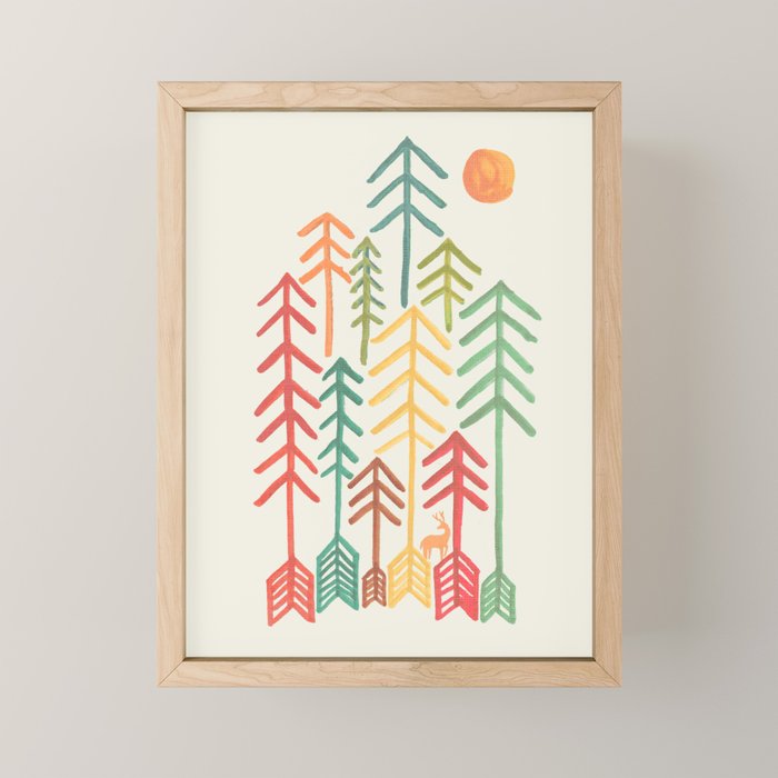 Arrow forest Mini Art Print Gallery Image 1