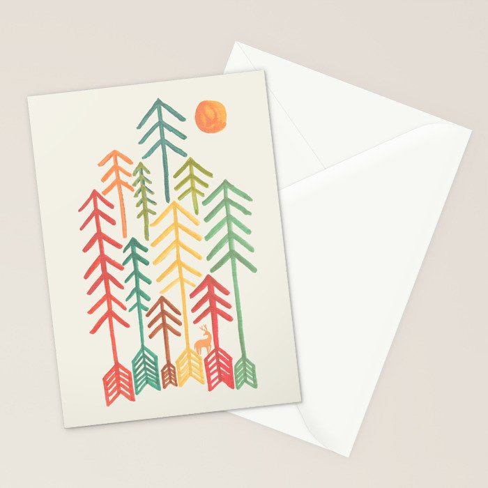 Arrow forest Stationery Card Gallery Image 2