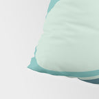 Mid Century Modern Abstract Shapes 8 in Aqua, Orange, Cream and Turquoise Pillow Sham Gallery Image 4
