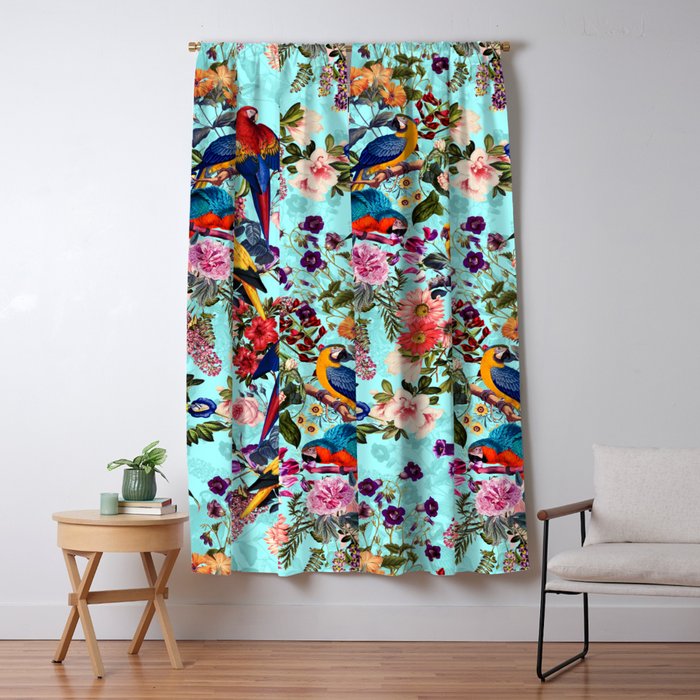 Floral and Birds XI Window Curtain Gallery Image 1