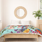 Floral and Birds XI Duvet Cover Gallery Image 3
