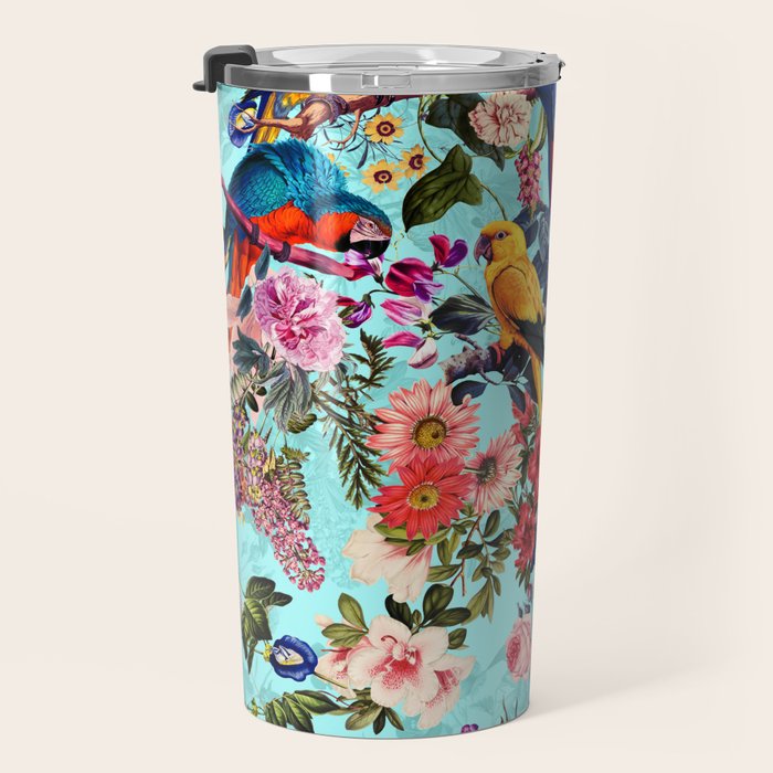 Floral and Birds XI Travel Mug Gallery Image 3