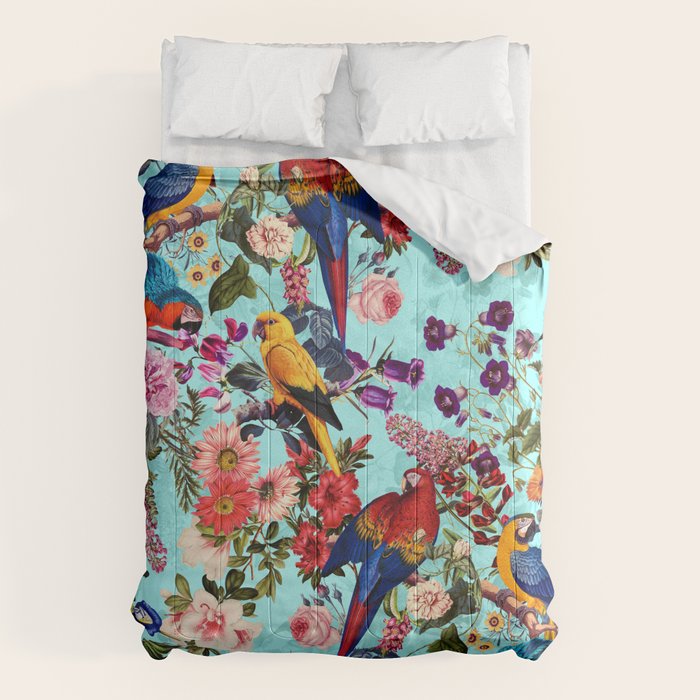 Floral and Birds XI Comforter Gallery Image 6