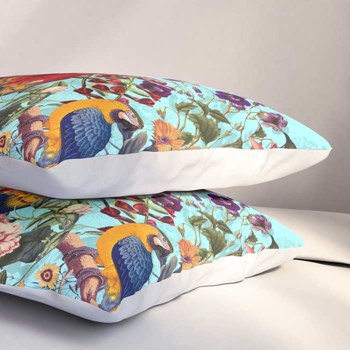 Floral and Birds XI Pillow Sham Gallery Image 3
