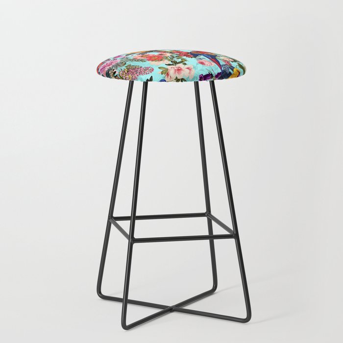 Floral and Birds XI Stool Gallery Image 1