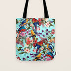 Floral and Birds XI Tote Bag Gallery Image 1