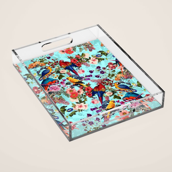 Floral and Birds XI Acrylic Tray Gallery Image 1