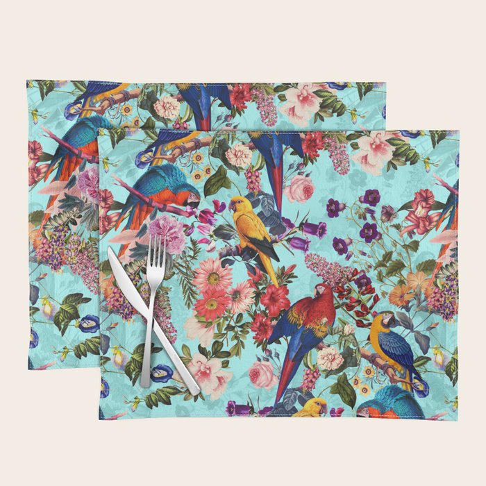 Floral and Birds XI Placemat Gallery Image 1