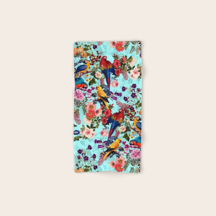 Floral and Birds XI Bath Towel Gallery Image 1
